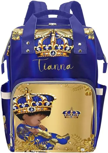 Miniatura 13 de XOZOTY Antler Man Woodland - Bolsas de pañales de camuflaje con nombre impermeable para mamá, mochila de lactancia, bolsas de bebé, regalos
