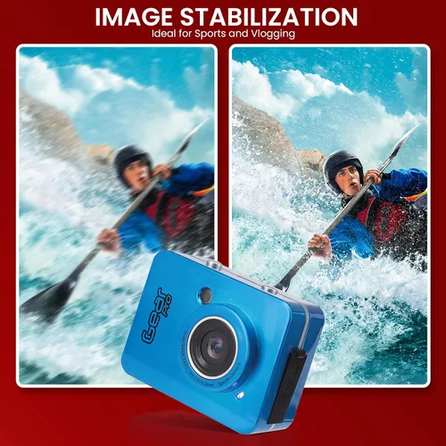 Miniatura 5 de Sound Around Gear Pro Sports Action Camera - Mini videocámara HD 1080P con cámara de 12 MP, pantalla táctil de 2.4 pulgadas, tarjeta USB SD HDMI