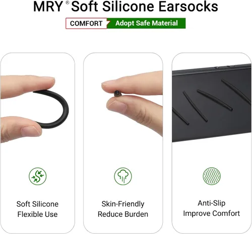 Miniatura 4 de Mryok Auriculares de repuesto para gafas de sol Oakley Whisker/Square Whisker/Juliet/Wiretap/Big Square Wire/A Wire - Opciones