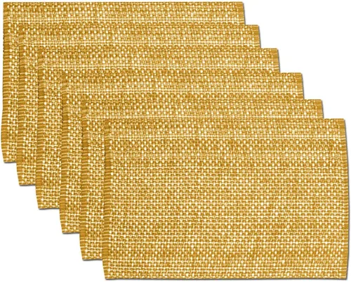 Miniatura 8 de Sweet Home Collection Trends - Mantel individual (100% algodón), Paquete de 4, Eggshell
