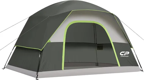 Miniatura 12 de CAMPROS CP Camping Tent 2/4/6 Person, Waterproof Windproof Double Layer Dome Tent, Easy Setup with Large Mesh Windows & Wide Door for Outdoor
