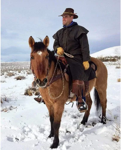 Miniatura 2 de Outback Trading Company Unisex 2042 Low Rider Impermeable Transpirable De Longitud Completa Oilskin Duster Coat
