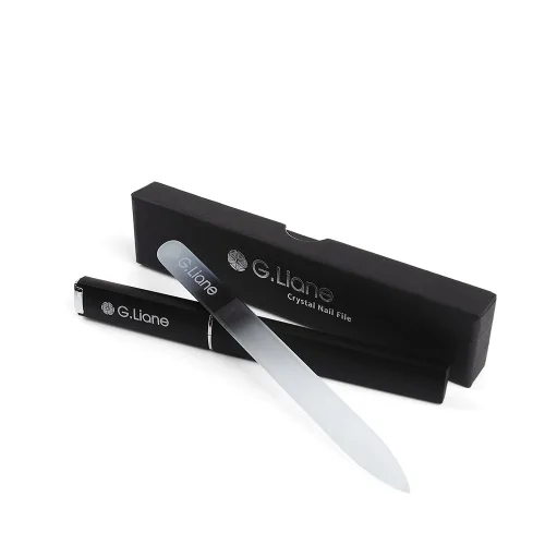 Miniatura 12 de Limas de cristal G. Liane para uñas - Lima doble cara de cristal grabada con estuche