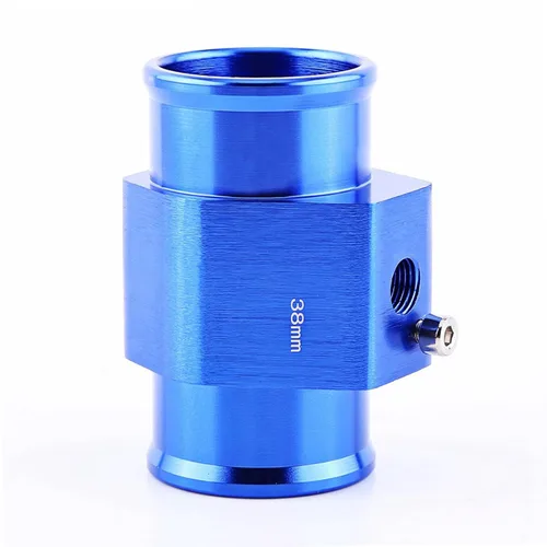 Sensor de temperatura del refrigerante, adaptador de manguera de refrigerante de construcción duradera de aluminio, ajuste universal de 1.024-1.575