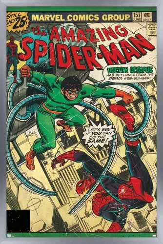 Miniatura 13 de Marvel Comics Spider-Man - Póster de pared Amazing Spider-Man #157, 34 pulgadas de largo x 22.4 pulgadas de ancho, versión premium sin marco