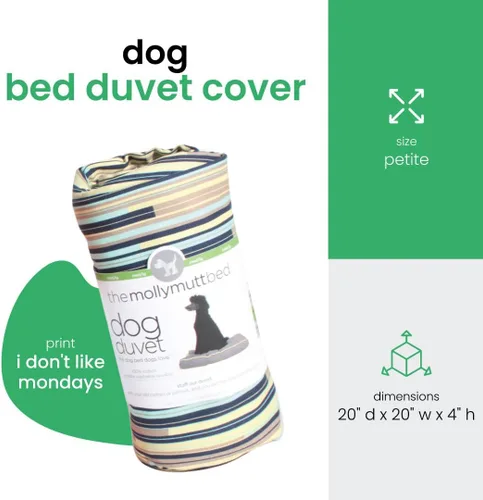 Miniatura 2 de Molly mutt - Cubierta de edredón para cama de perro, 100 % algodón, duradera, lavable, Petite