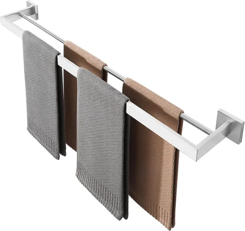 Miniatura 22 de Alise Toallero negro, toallero de 16 pulgadas para baño, toallero de acero inoxidable SUS304 montado en la pared, colgador de toallas resistente