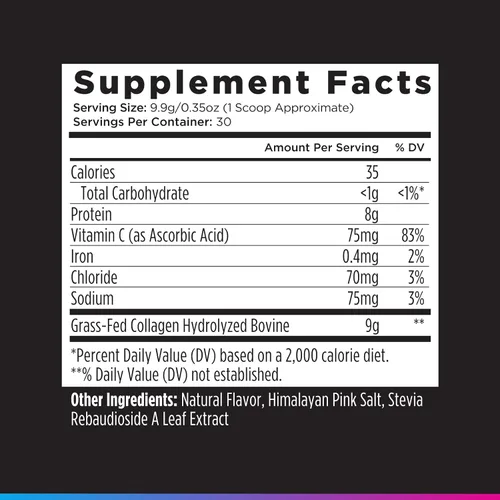 Miniatura 6 de Livingood Daily Polvo de colágeno de vainilla para mujeres y hombres, péptidos de colágeno hidrolizados en polvo con vitamina C, proteína con 20