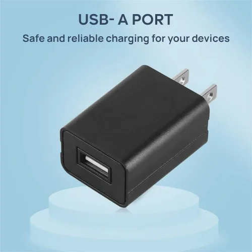 Miniatura 5 de Cargador de pared Cubo 5V1A Fuente de alimentación USB Bloque de carga Universal Enchufe de pared Ladrillo Portátil Cargador Rápido Adaptador