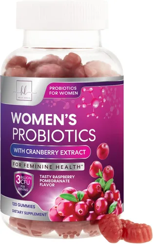 Miniatura 10 de Gomitas probióticas para mujeres con arándano rojo - 6 cepas premium para el equilibrio del pH, salud digestiva, apoyo vaginal e inmunológico, 3 mil