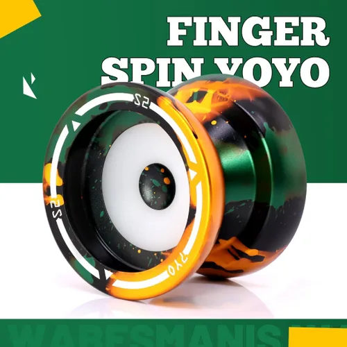 Miniatura 4 de Yoyo profesional S2 para niños y adultos, Yo Yo Yo de metal sensible Yoyo que no responde, yoyo de doble propósito + rodamiento KK + 10 cuerdas +