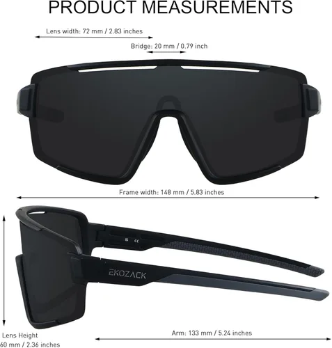 Miniatura 4 de Cycling Sunglasses for Men Women Big Large Driving Fishing Mountain Bike Baseball Sun Glasses