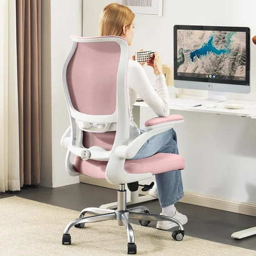 Miniatura 22 de TRALT Silla de Oficina Ergonómica - Silla de Escritorio con Respaldo Alto Ondulado Soporte Lumbar Ajustable Silla de Computadora - Sillas Gaming