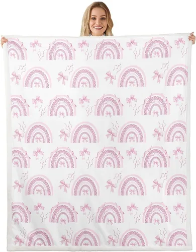 Miniatura 13 de Manta de cama con estampado de corazones de lazo, manta de felpa de grafiti dibujada a mano para decoración rústica del hogar, manta de franela