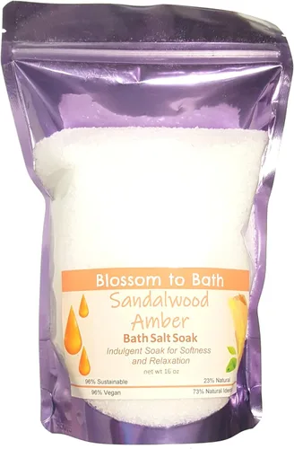 Miniatura 13 de Remojar sal de baño de azúcar morena e higos (16 onzas) – Fragancia natural – es perfecto para la relajación de cuerpo completo, remojo de pies