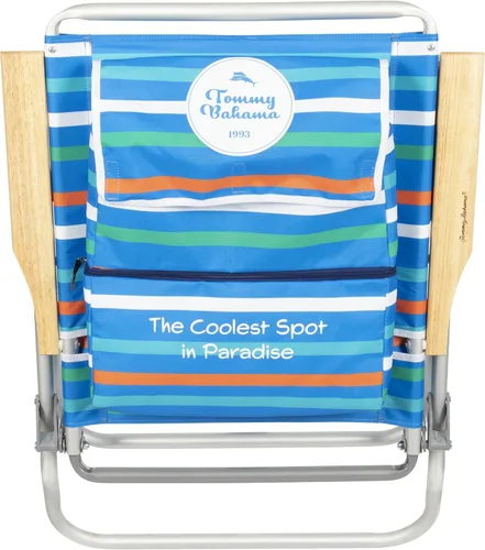 Miniatura 5 de Tommy Bahama 4-Position Extended seat Height Easy in-Easy Out Folding Backpack Beach Chair