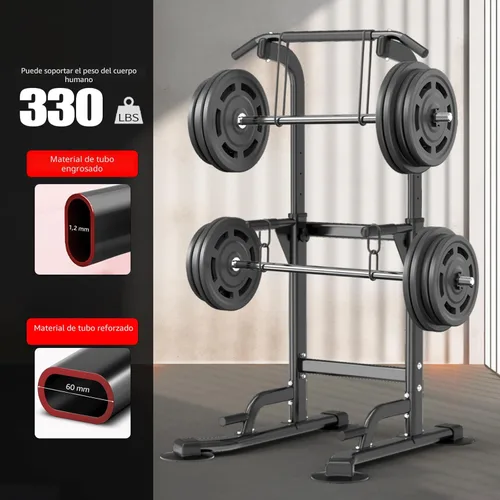 Miniatura 6 de Z ZHICHI Pull Up Dip Station For Home Gym Strength Training Fitness Workout Station Chin-Ups Push-Ups Pull-Ups Dip-Ups 330LBS T055CDC