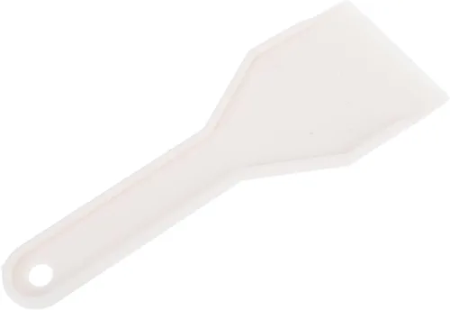 Beaupretty Raspador de hielo para refrigerador, pala de plástico con agujero para colgar, congelador de mano, removedor de hielo para cocina y uso