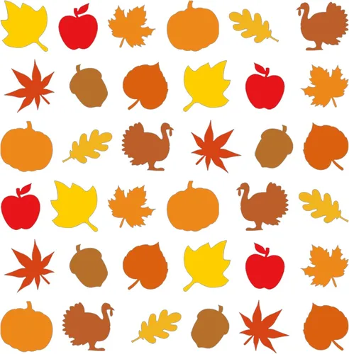 Miniatura 11 de Geyee 108 recortes de calabaza de 3.5 pulgadas para tablón de anuncios, otoño, Acción de Gracias, decoración de aula, en forma de calabaza