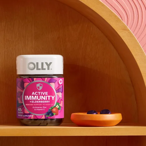 Miniatura 8 de Olly Gummy Active Immunity+Elderberry, 45 gomitas (1 paquete), sabor a bayas