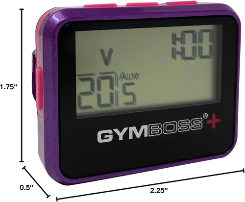 Miniatura 7 de Gymboss Temporizador de intervalos Plus y cronómetro (violeta/rosa)