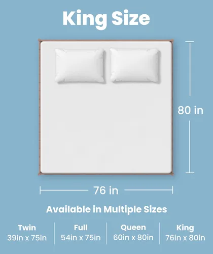 Miniatura 7 de Everlasting Comfort Protector de colchón prémium tamaño King, impermeable e hipoalergénico, diseño silencioso, funda lavable, bolsillo profundo