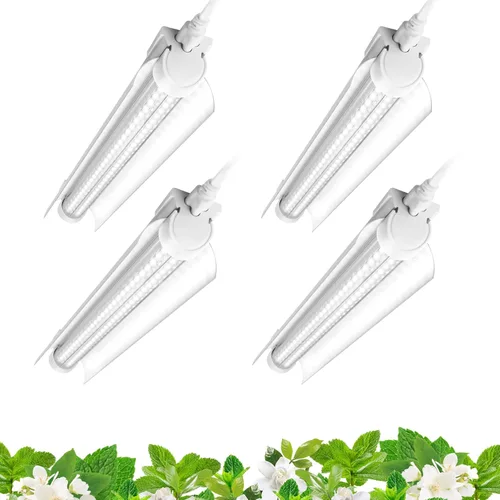 Miniatura 19 de Barrina Luz de cultivo de plantas T8 de 4 pies, 252 W (6 x 42 W, equivalente a 1400 W), espectro completo, lámpara de cultivo LED para cultivo