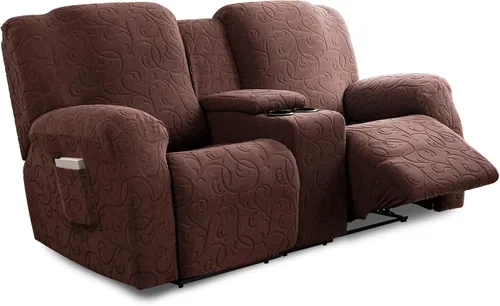 Miniatura 35 de Fundas para Sofá Reclinable Seccional Funda de Sofá para Sofá Reclinable de 3 Asientos, 5 Piezas Funda Elástica para Sofá de 3 Cojines Reclinable