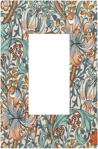 Miniatura 51 de Cubiertas Decorativas para Placas de Interruptor Bosque Primavera Hada Encantada País de las Maravillas Suelo Verde 2 Gang Cubierta de Interruptor