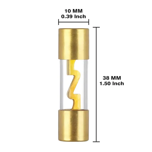Miniatura 5 de Soporte de fusible AGU en línea para cable AWG calibre 4-10, calibre 6 y calibre 8, con dos fusibles AGU de 80 A para audio de automóvil, alarma, 1