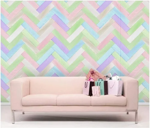 Miniatura 9 de wall26 - Patrón de paneles texturizados de madera vertical retro crema - Mural de pared, papel tapiz extraíble, decoración del hogar - 100x144 Crema
