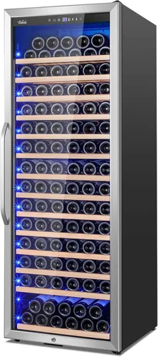 Miniatura 28 de Velivi Mini refrigerador con puerta de cristal, nevera pequeña, escritorio, enfriador de bebidas para bebidas de cerveza, 1.4 pies cúbicos