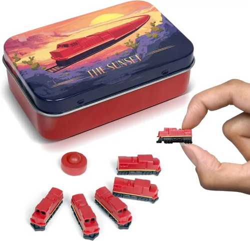 Miniatura 9 de Midnight Express Deluxe - Juego de tren de mesa Piezas de jugador para boleto para montar y otros juegos de mesa de tren para adultos, familiares