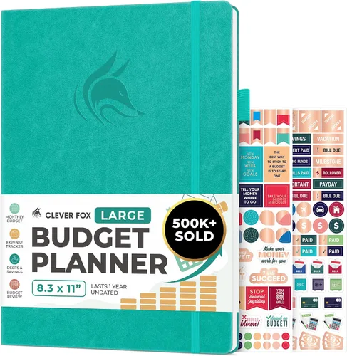 Miniatura 22 de Clever Fox Planificador de presupuesto de bolsillo, mini cuaderno de seguimiento de gastos. Organizador de presupuestos mensual, cuaderno