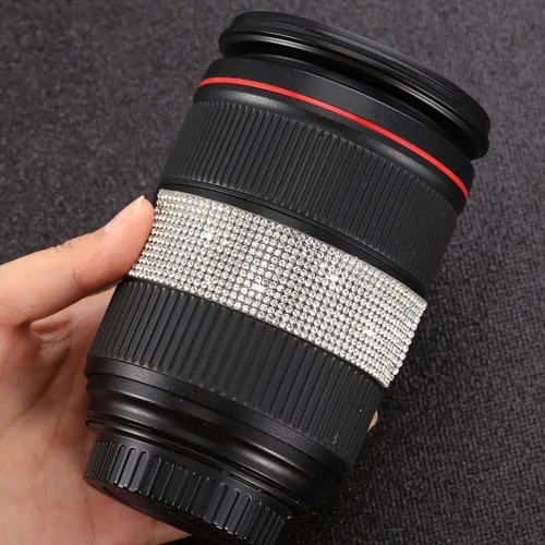 Miniatura 7 de Zonon - Tiras adhesivas con diamantes de imitación para manualidades y decoración de Navidad, automóvil y celular, rollo, cinta con joyas, 2 mm