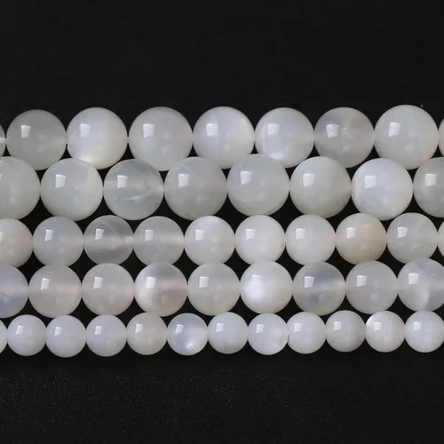 Miniatura 103 de 60 Cuentas de 15⁄64 Pulgadas (6 mm) de Piedra Natural de Citrino Limpio de Grado 3A en Bruto para Hacer Joyería, Pulseras DIY