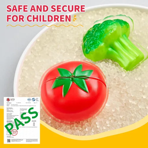 Miniatura 6 de Juegos de comida de simulación para cocina de niños - 80 piezas de alimentos de simulación con 2 cestas de picnic para niños, alimentos de juguete