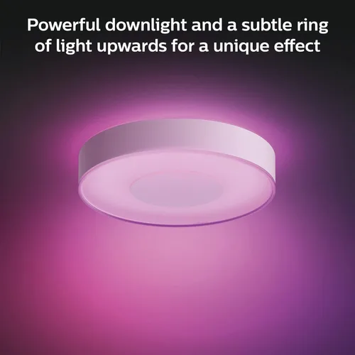 Miniatura 7 de Philips Hue Infuse - Lámpara de techo mediana, color blanco, luz LED inteligente que cambia de color, color blanco, 1 paquete, control