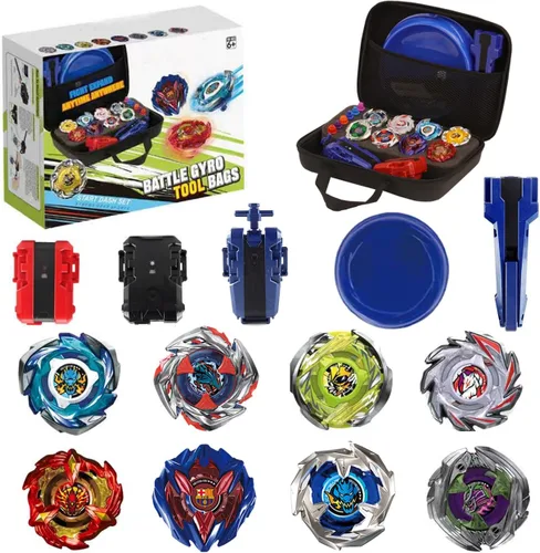 Miniatura 7 de MUSTYBELT Juego de Trompos para Combate Burst Gyro, Juego de Juguete para Regalo para Niños de 6, 8, 10, 12+ años, Juego de Combate con 12 Trompos