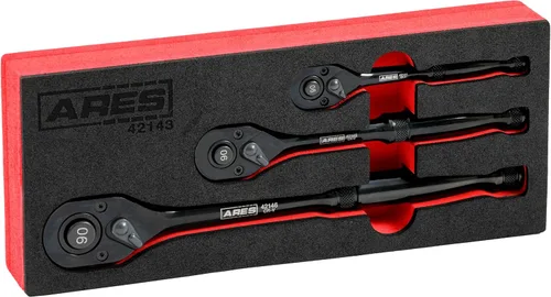 Miniatura 12 de ARES 42067 - Juego de trinquete de 120 dientes - Transmisión de 1/4 pulgada, 3/8 pulgada y 1/2 pulgada - Arco oscilante de 3 grados - Mecanismo