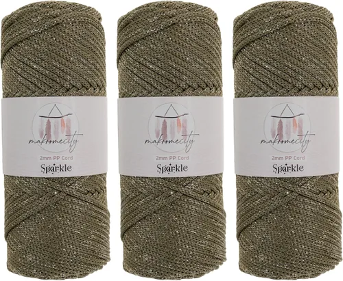 Miniatura 37 de Makromecity, Cordón de macramé de poliéster de 2 mm x 38 m (125 yardas) 2 mm de polipropileno, cordón de macramé para crochet, bolsas de macramé