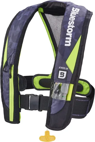 Miniatura 6 de BLUESTORM Atmos 40 Chaleco salvavidas inflable automático y manual para adultos Chaleco salvavidas aprobado por la Guardia Costera de los Estados