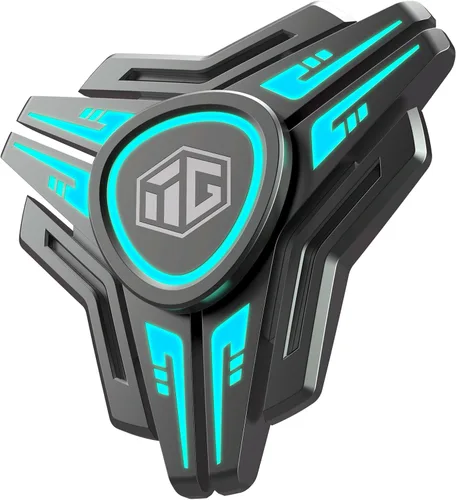 Miniatura 13 de Fidget Spinners, Regalos de Fidget Spinner para Adultos, Juguete para Aliviar el Estrés, Ansiedad y TDAH, Juguete Giratorio de Dedo de Metal con Luz