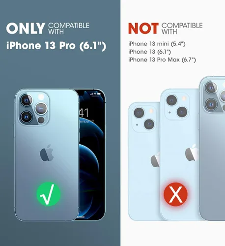 Miniatura 2 de SUPCASE Funda para iPhone 13 Pro con soporte y clip para cinturón (Unicorn Beetle Pro), [protector de pantalla integrado]