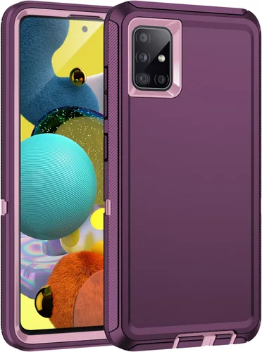 Miniatura 8 de Funda para Galaxy A51 5G, [sin protector de pantalla] a prueba de golpes, a prueba de caídas, a prueba de polvo, protección de 3 capas, resistente