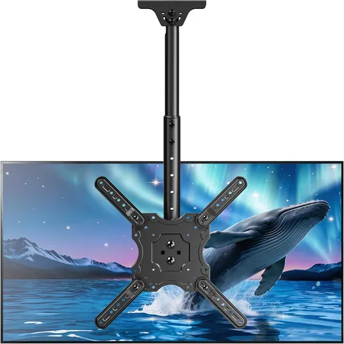 Miniatura 12 de MOUNTUP - Soporte plegable para debajo del gabinete de TV - Soporte de TV abatible y giratorio, se adapta a pantallas LCD de 13-32" hasta 22 libras