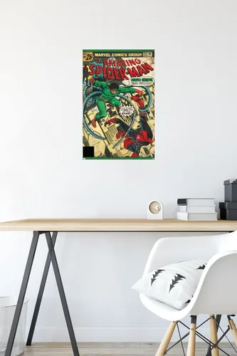 Miniatura 5 de Marvel Comics Spider-Man - Póster de pared Amazing Spider-Man #157, 22.4 pulgadas de largo x 14.7 pulgadas de ancho, paquete de póster y montaje