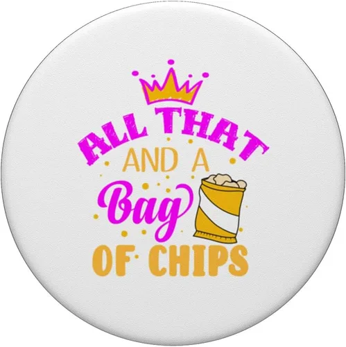 Miniatura 3 de self confidence self-esteem All that and a bag of chips fun PopSockets Standard PopGrip