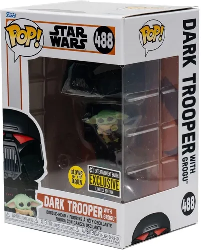 Miniatura 7 de Vinilo Pop - Star Wars - Dark Trooper con Grogu 488