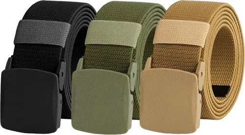 Miniatura 42 de UNGGJKB Men's Tactical Belt, Nylon Casual Elastic Belt, Work Belt That Can Be Cut And Adjusted